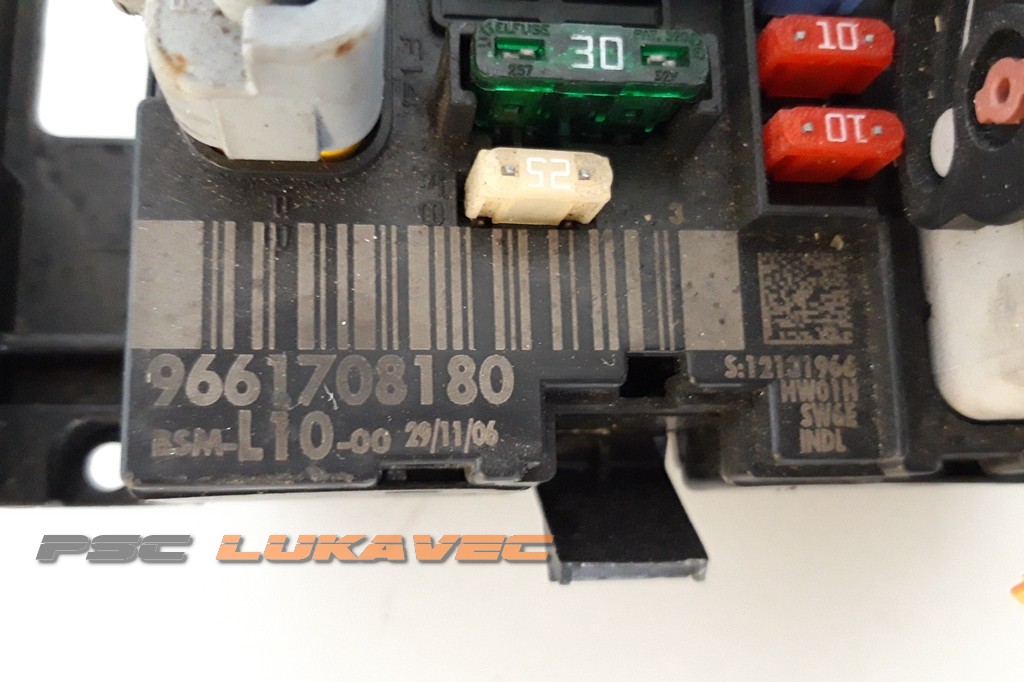 CITROEN C3 KUTIJA OSIGURAČA BSM L10-00 9661708180