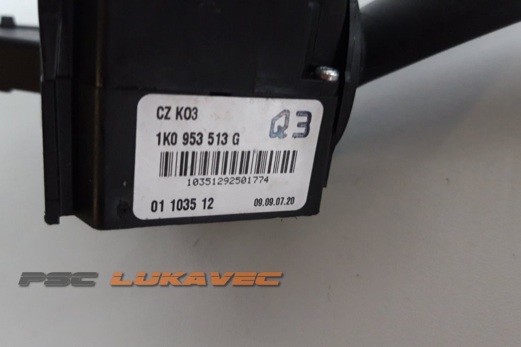 VW GOLF 6 RUČICA SVJETALA GOLF 6 PREKIDAČ SVJETALA 1K0953513G