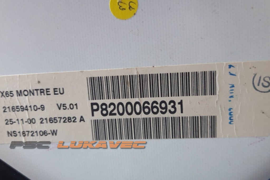 RENAULT THALIA KILOMETAR SAT THALIA INSTRUMENT TABLA 8200066931