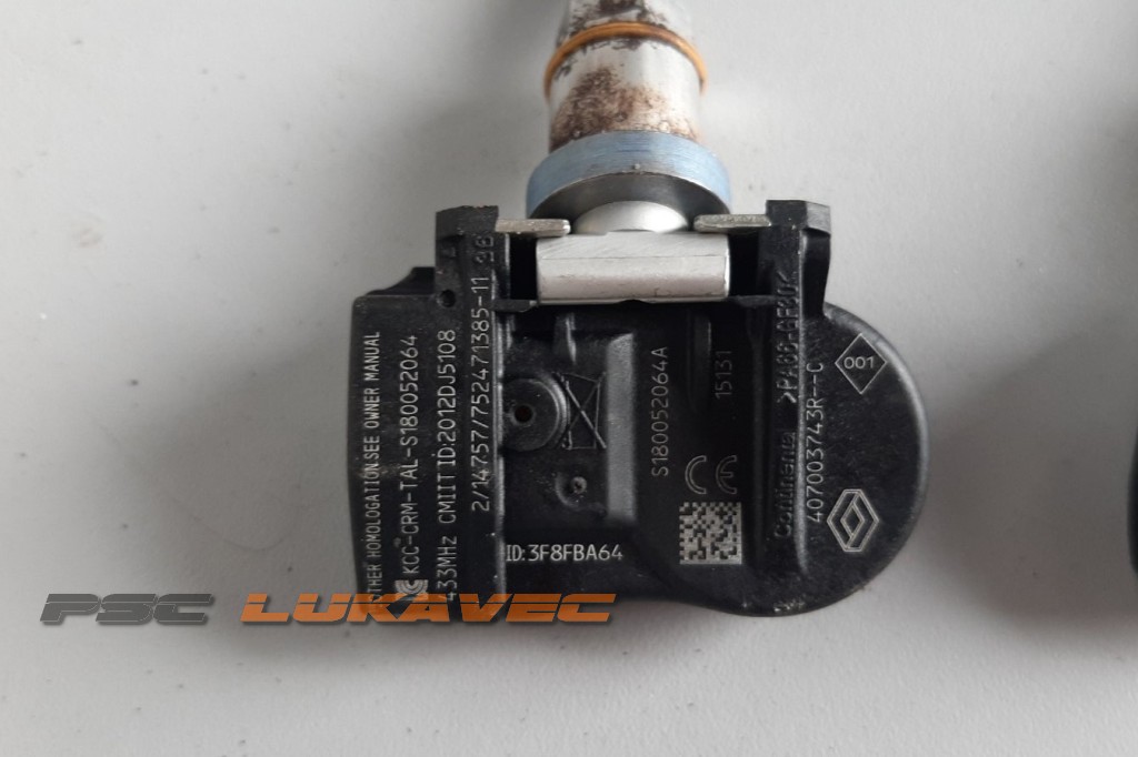 RENAULT SENZOR TLAKA U GUMAMA 407003743R
