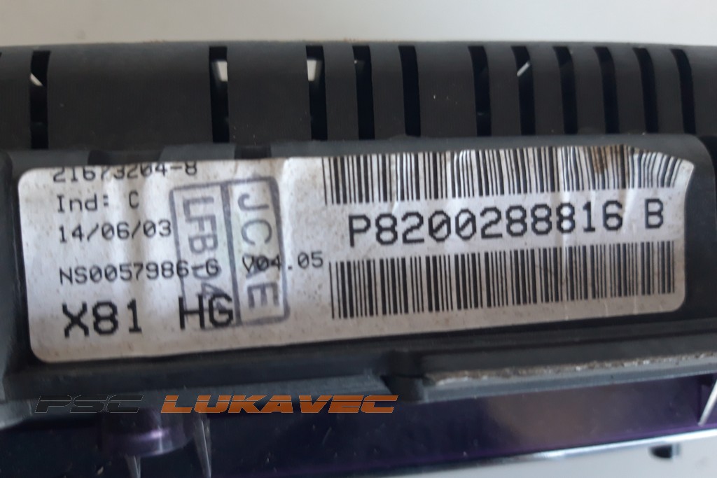 RENAULT ESPACE KILOMETAR SAT ESPACE INSTRUMENT TABLA 8200288816B