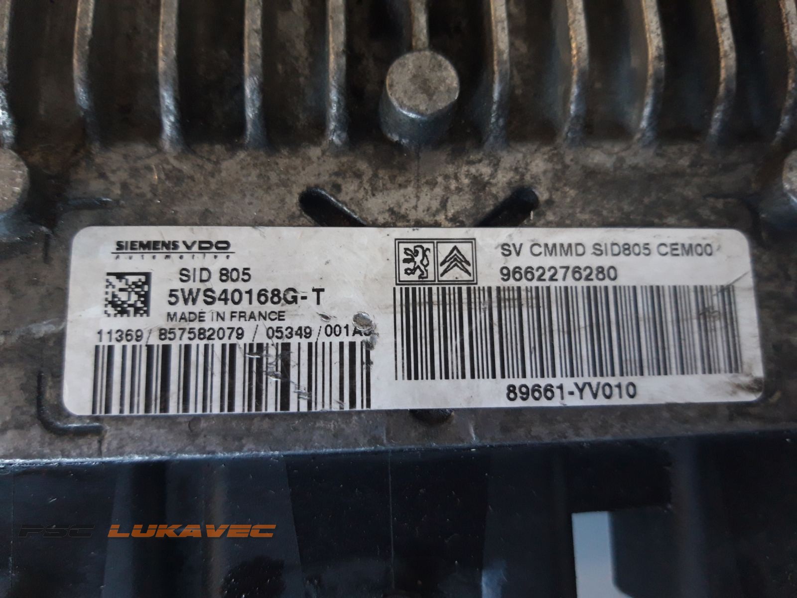 TOYOTA AYGO KOMPJUTER MOTORA 1.4 HDi 9662276280 5WS40168GT SID805