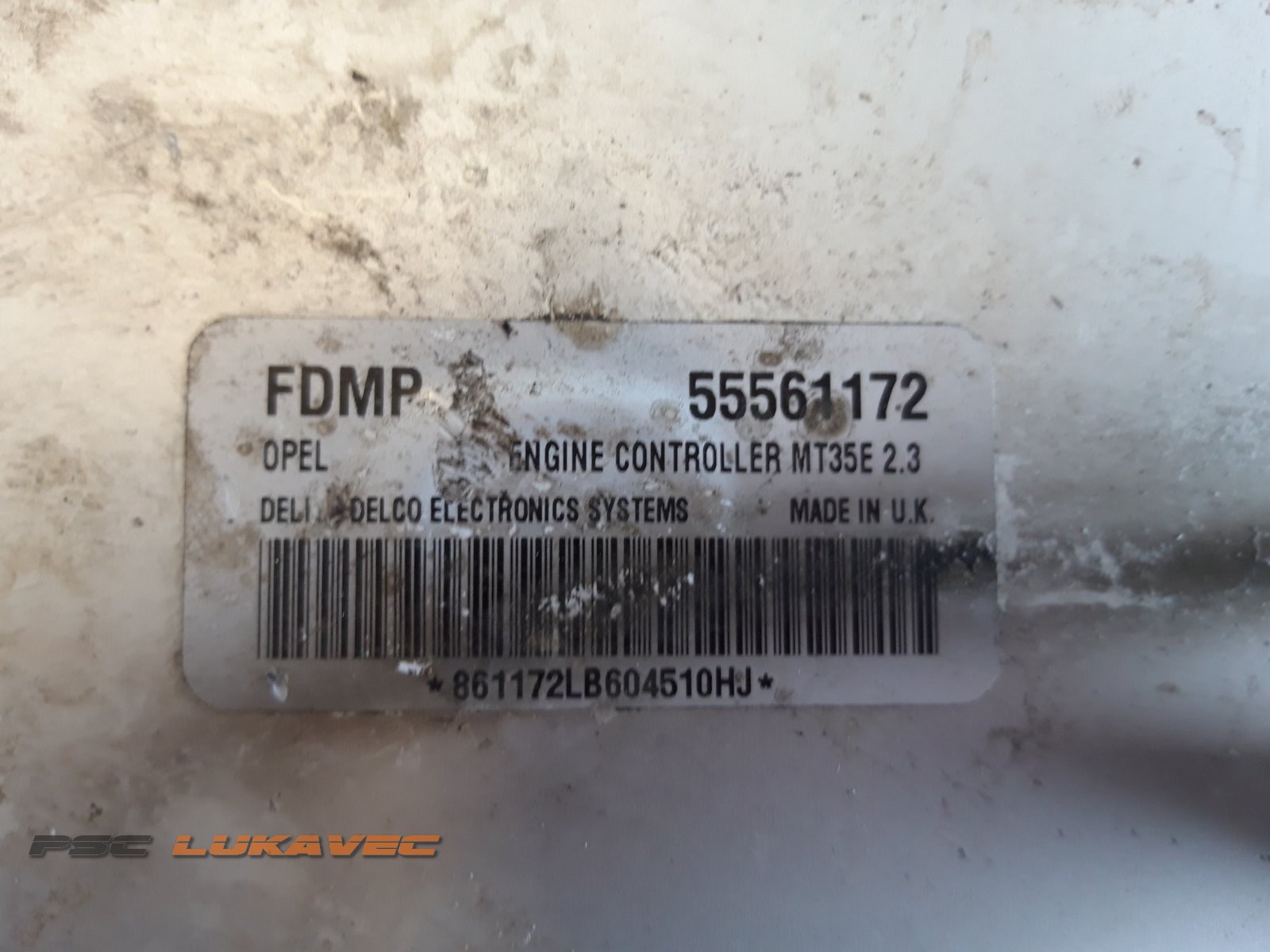 OPEL ASTRA H KOMPJUTER MOTORA 1.6 16V FDMP MT35E2.3 55561172