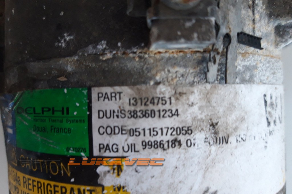 OPEL ASTRA H KOMPRESOR KLIME 1.7 CDTi 13124751