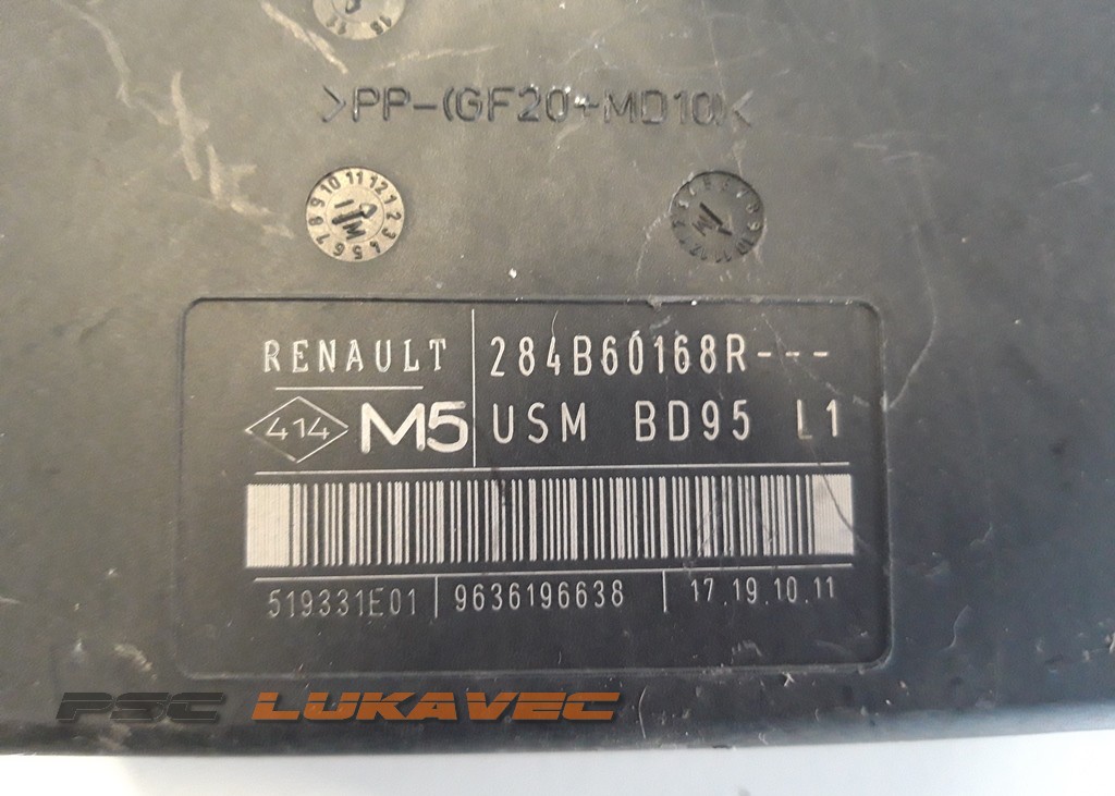 RENAULT MEGANE 3 KUTIJA OSIGURAČA 1.5 DCi 284B60168R