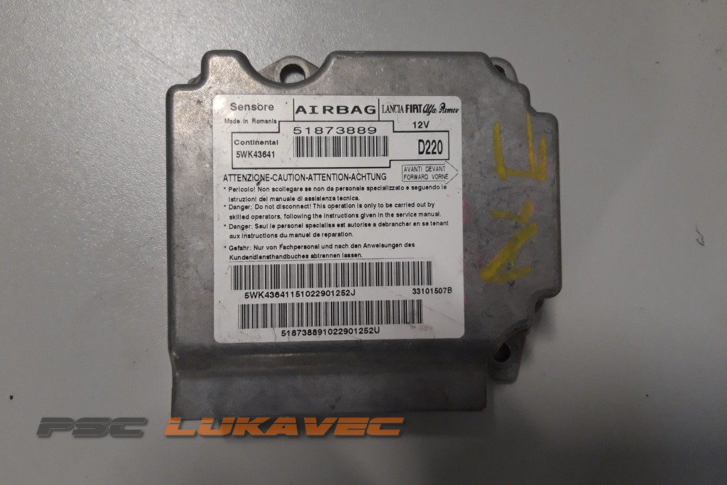 FIAT BRAVO MODUL ZRAČNIH JASTUKA 51873889