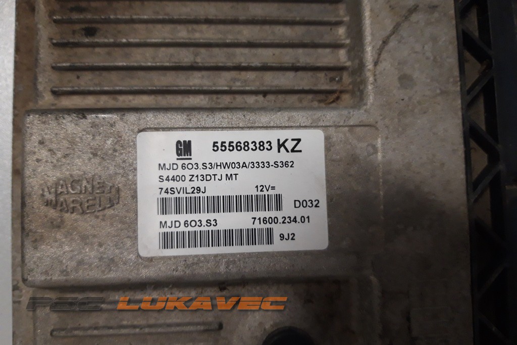 OPEL CORSA D KOMPJUTER MOTORA 1.3 CDTi 55568383KZ