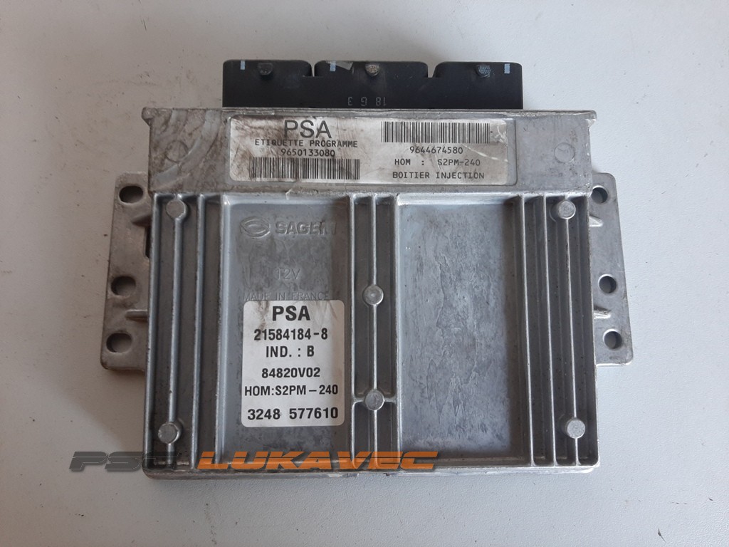 CITROEN C5 KOMPJUTER MOTORA 9650133080 S2PM-240