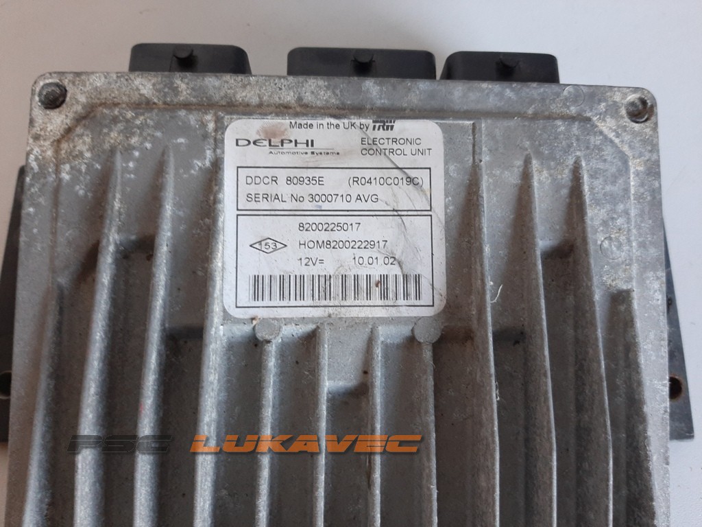 RENAULT CLIO 2 KOMPJUTER MOTORA 1.5 DCI 8200225017