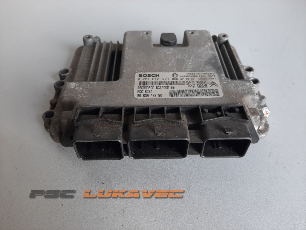 CITROEN BERLINGO KOMPJUTER MOTORA 1.6 HDI EDC16C34 9663943980