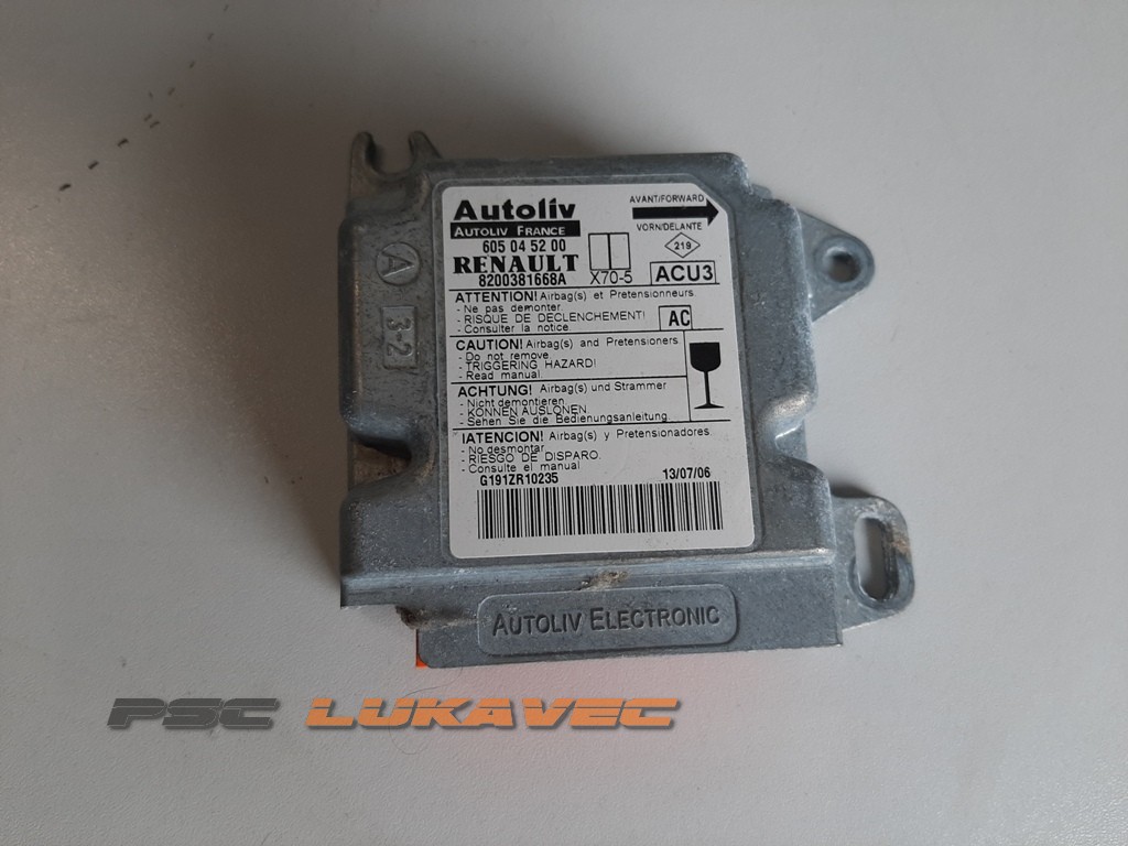 RENAULT TRAFIC 2 CENTRALA ZRAČNOG JASTUKA 8200381668A