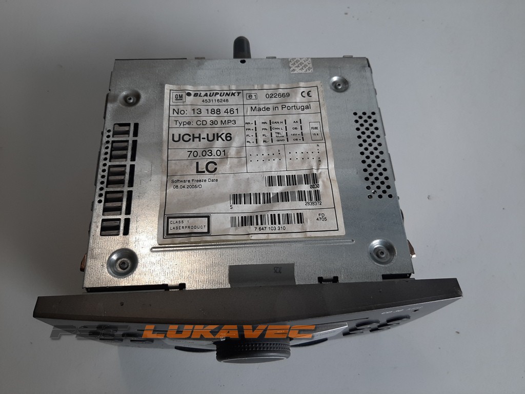 OPEL ASTRA H CD RADIO MP3 13188461
