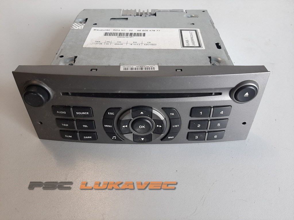 CITROEN C5 CD RADIO 9660647877