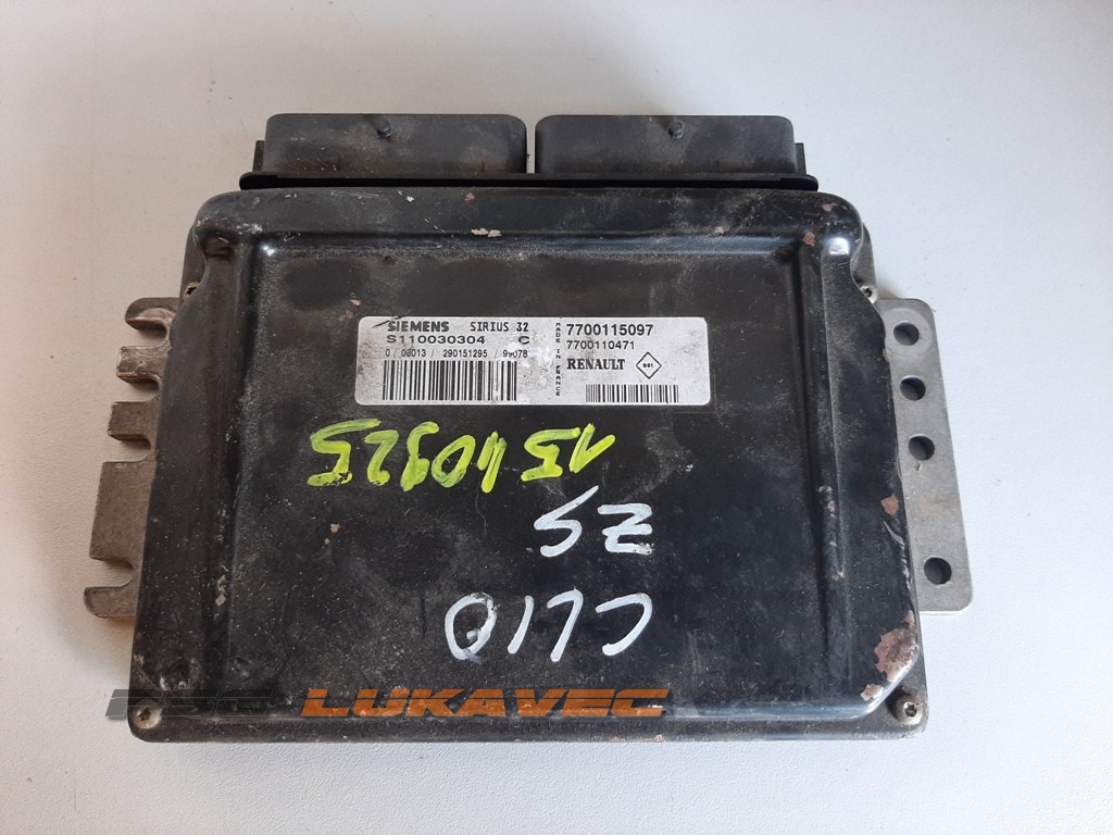 RENAULT CLIO 2 KOMPJUTER MOTORA 1.4 SIRIUS 32 S110030304 7700115097
