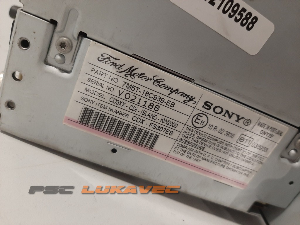 FORD FOCUS 2 CD RADIO MP3 7M5T18C939EB
