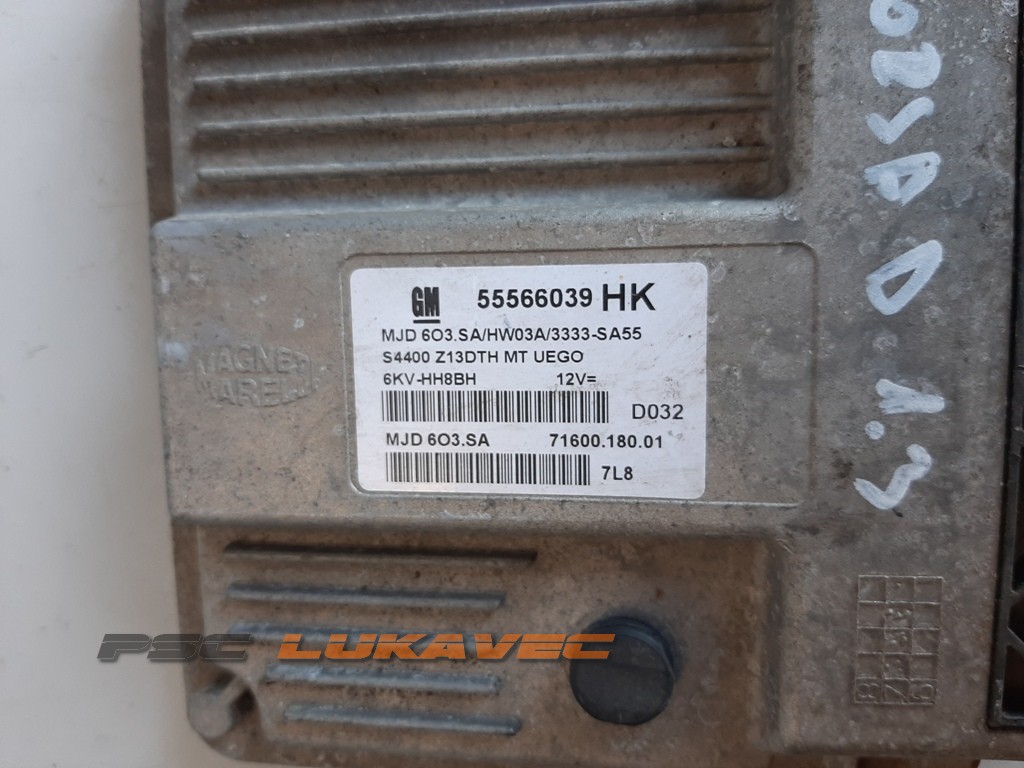 OPEL CORSA D KOMPJUTER MOTORA 1.3 CDTI MJD6O3.SA 55566039