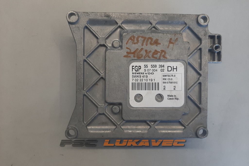 KOMPJUTER MOTORA 5WK9419 5555394 OPEL ASTRA H 2006.