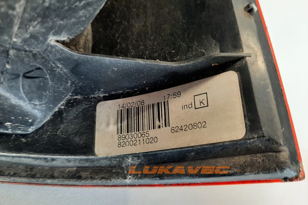 DACIA LOGAN ŠTOP SVJETLO LIJEVO 8200211020 2006