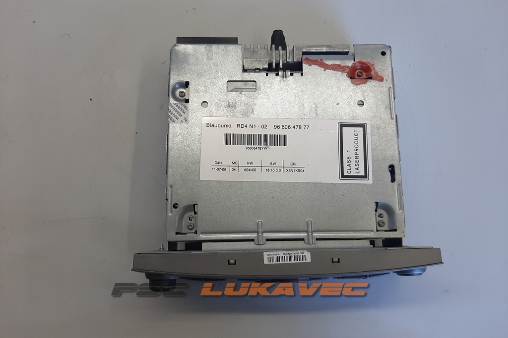 CITROEN C5 CD RADIO 9660647877 2006.