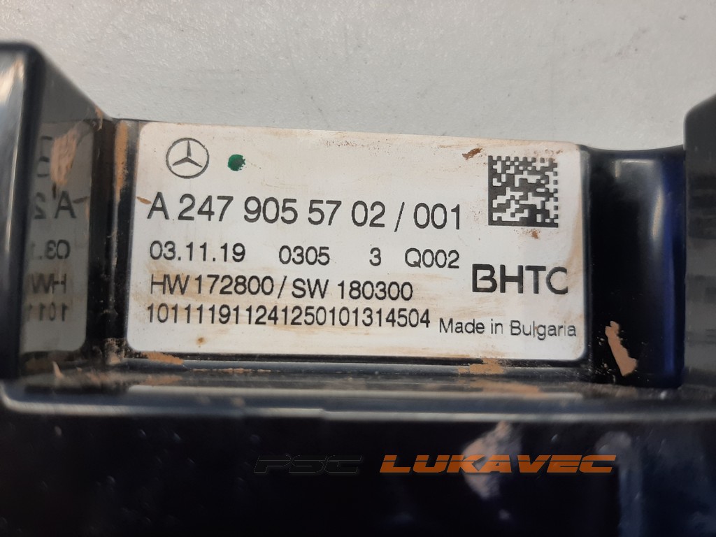 MERCEDES A KLASA W177 PREKIDAČI VENTILACIJE A2479055702