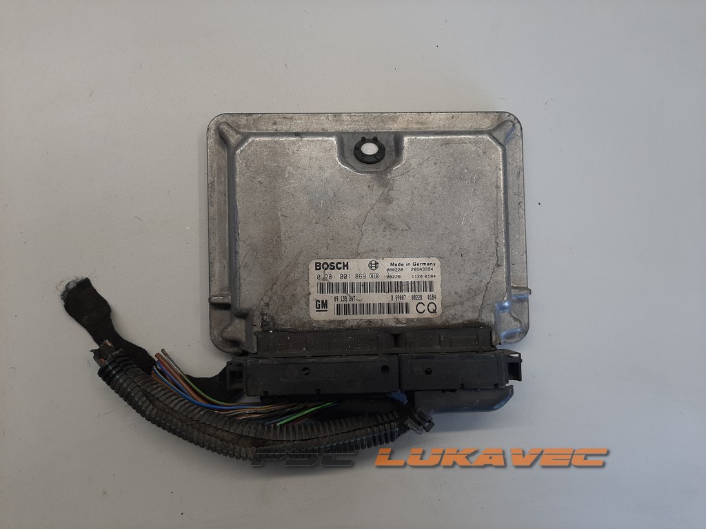 OPEL ASTRA G KOMPJUTER MOTORA 2.0 DTI 09133267 0281001869
