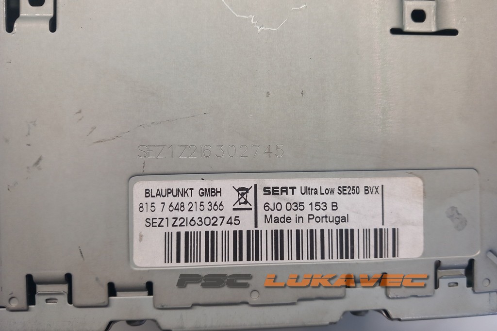 SEAT IBIZA IV CD RADIO 6J0035153B 2009.