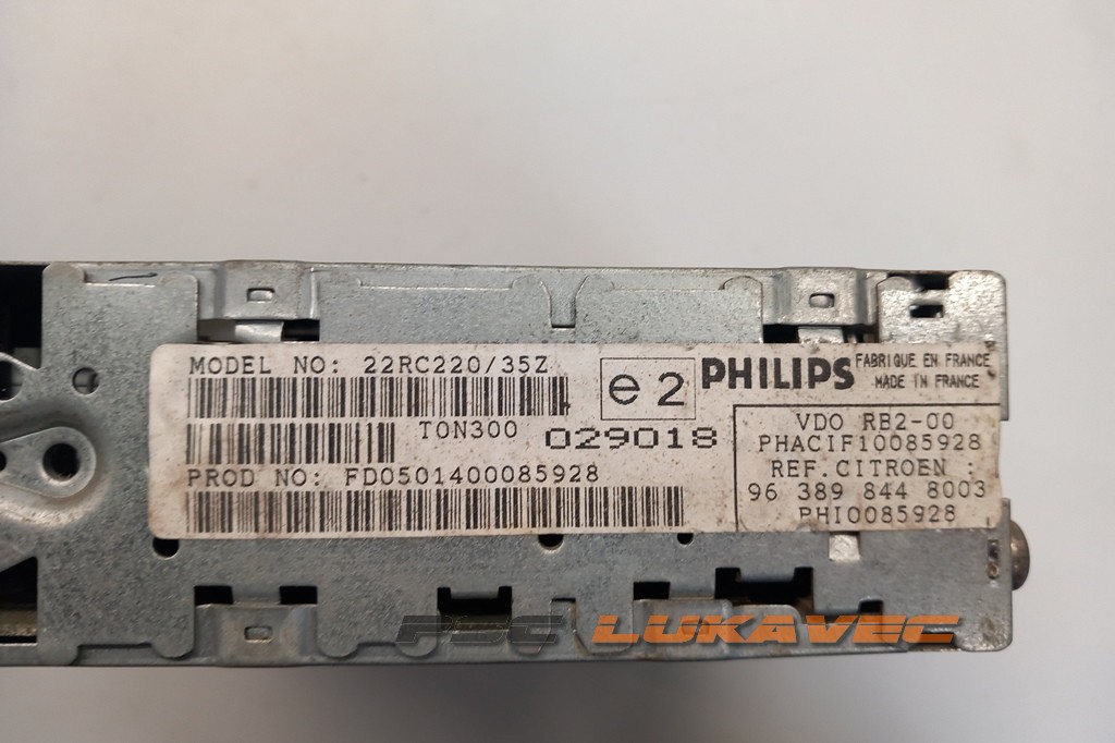 CITROEN XSARA CD RADIO 963898448003 2000.