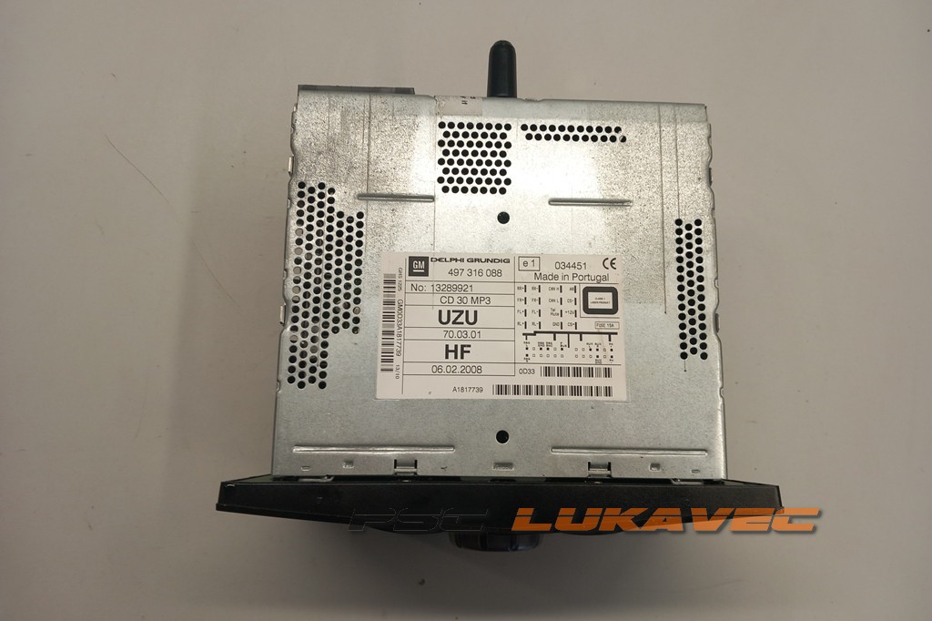 OPEL CORSA D CD RADIO 13289921 2010.