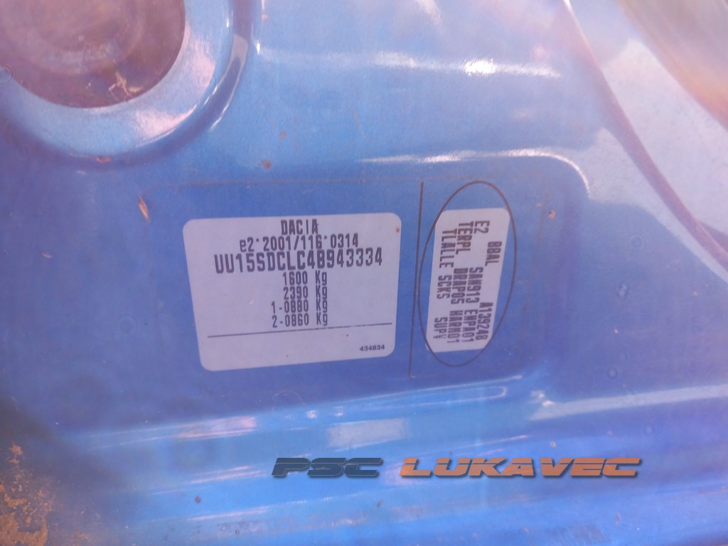 Dacia Sandero DIJELOVI 1,5 DCI  2013.