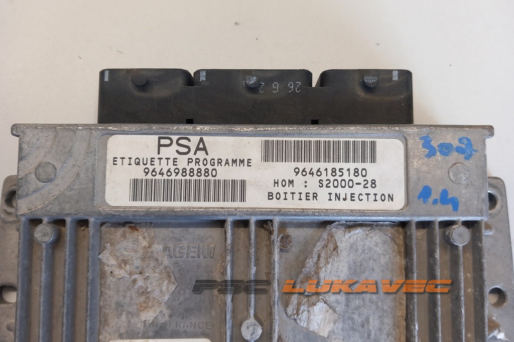 PEUGEOT 307 1.4 KOMPJUTER MOTORA 9646988880 2001-2007