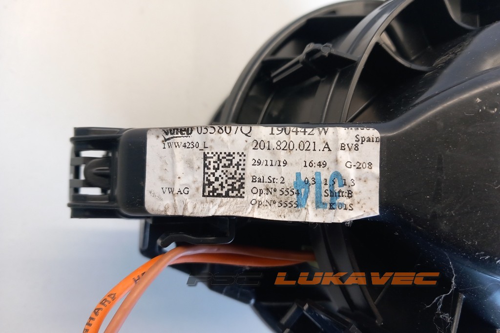 VW T-CROSS VENTILATOR KABINE 035807Q 2019.