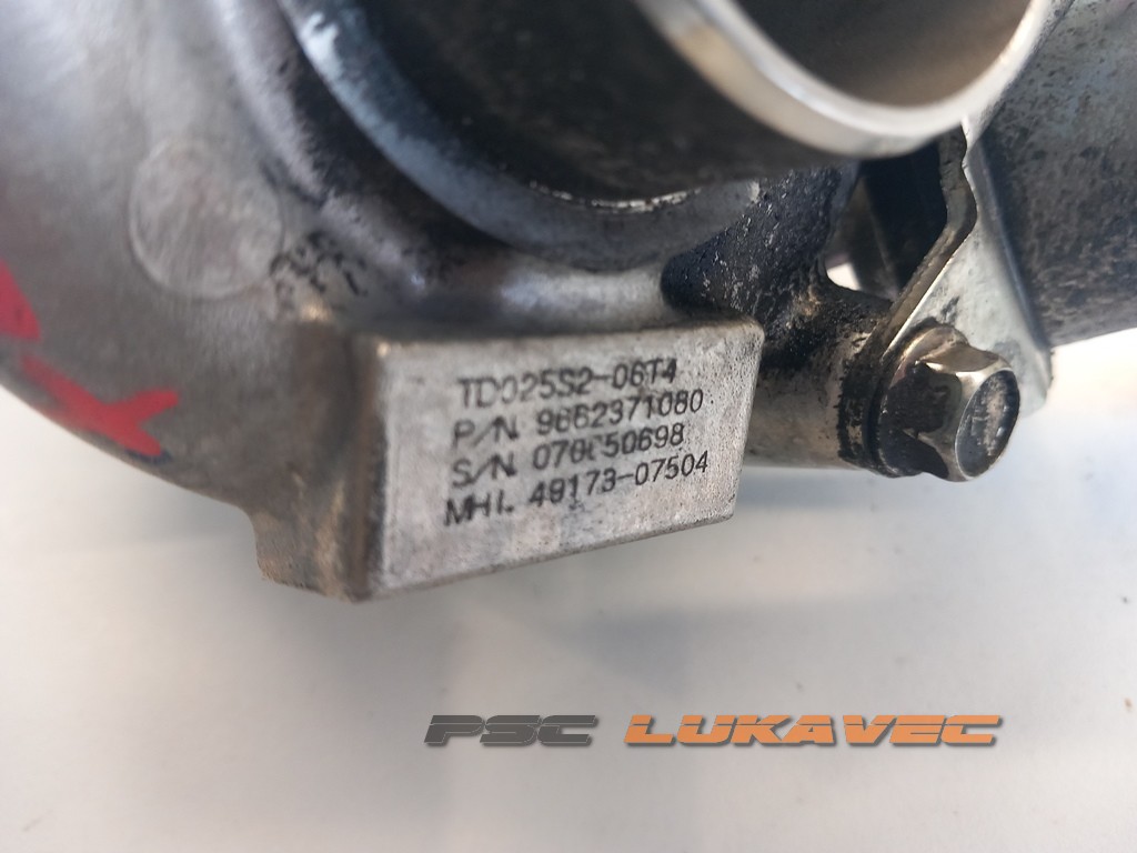 CITROEN BERLINGO 1.6 HDI TURBINA 0375J0 9657530580 2005-2011.