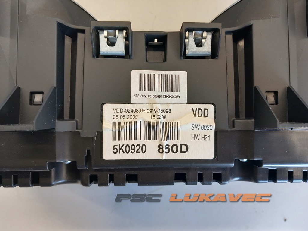 VW GOLF 6 KILOMETAR SAT INSTRUMENT TABLA  5K0920860D 2008-2013.