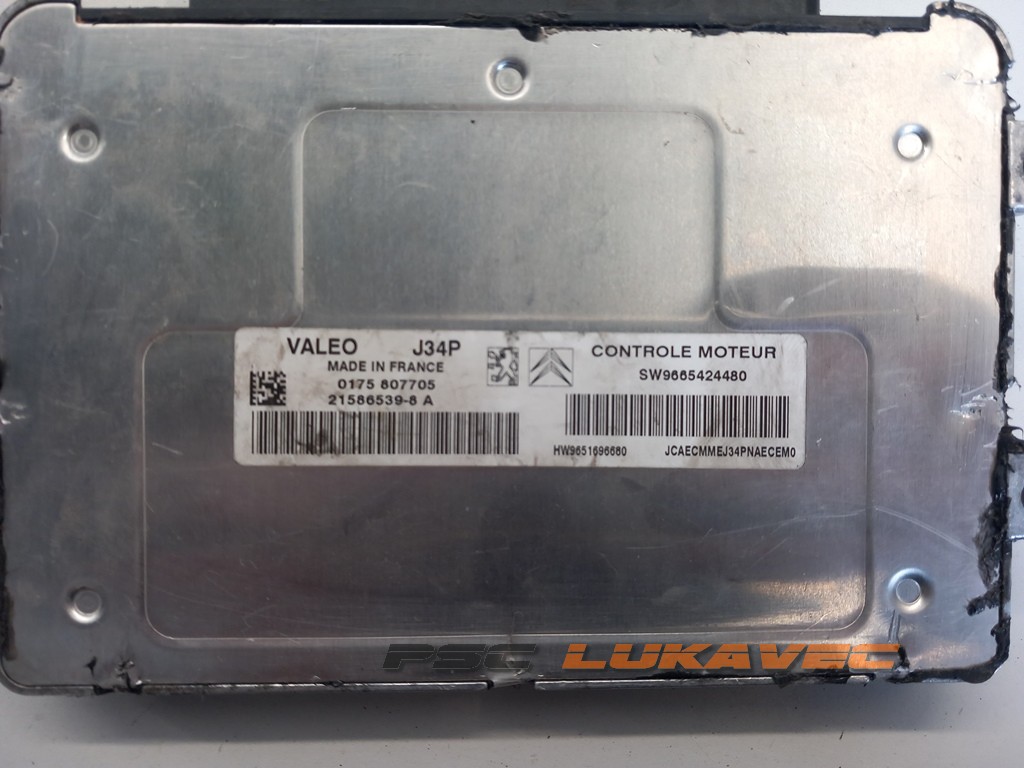 CITROEN C3 1.4 KOMPJUTER MOTORA SW9665424480 0175 807705 21586539-8