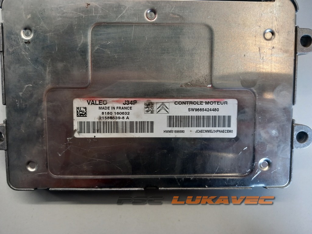 CITROEN C3 1.4 KOMPJUTER MOTORA SW9665424480 21586539-8 8180160632