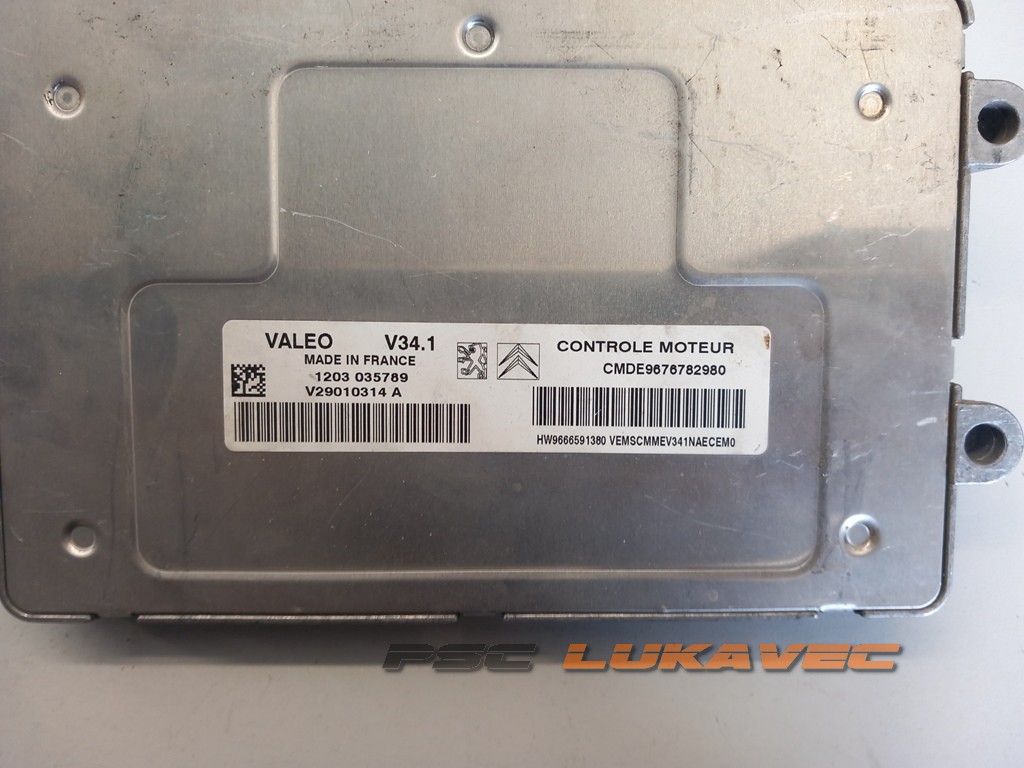PEUGEOT 207 1.4 KOMPJUTER MOTORA CMDE9676782980 V29010314A 1203 035789