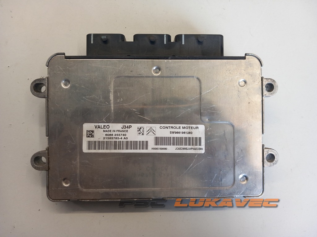 PEUGEOT 1.4 KOMPJUTER MOTORA SW9661961280 21585785-4 6086 255740