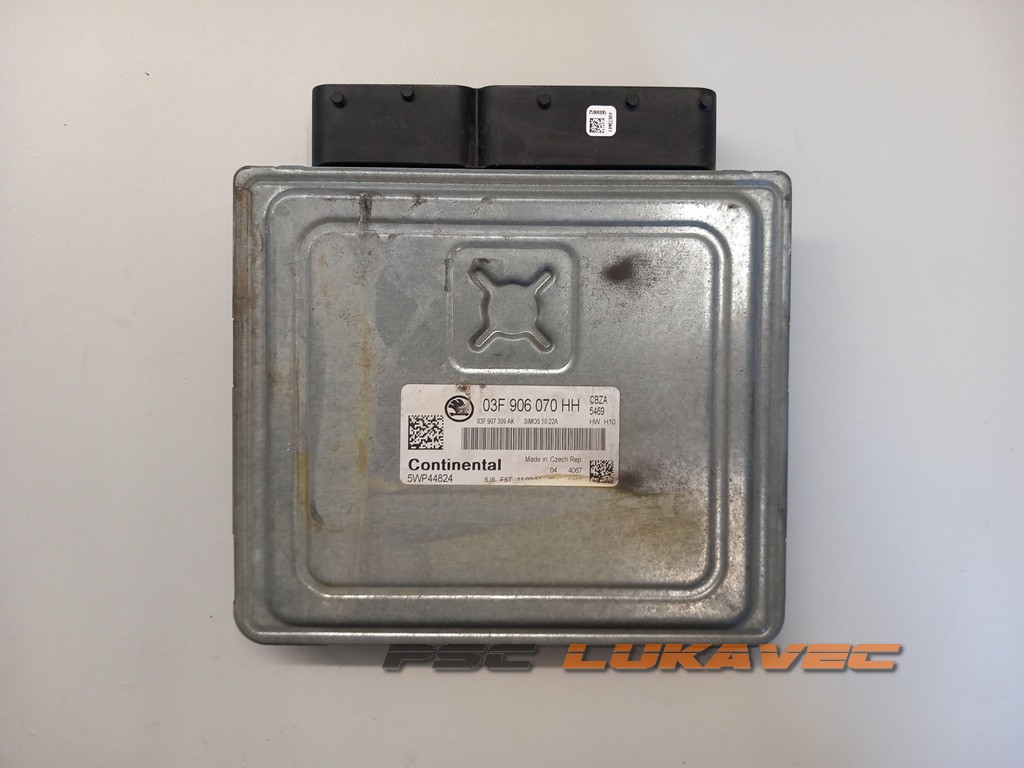 ŠKODA FABIA 2 1.2 TSI KOMPJUTER MOTORA 03F906070HH 03F907309AK