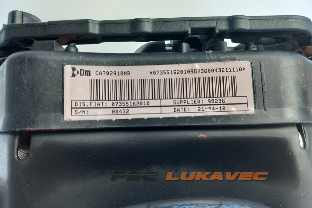 FIAT PUNTO EVO ZRAČNI JASTUK VOLANA 07355162010