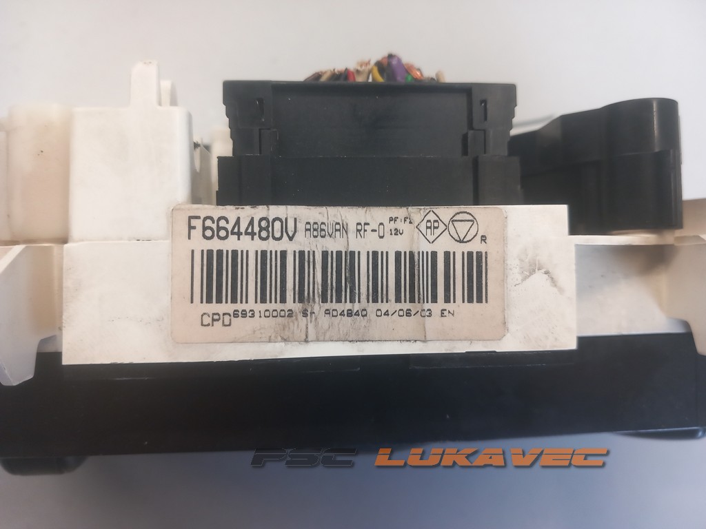 CITROEN C3 PREKIDAČI VENTILACIJE C3 KLIMATRONIK F664480V