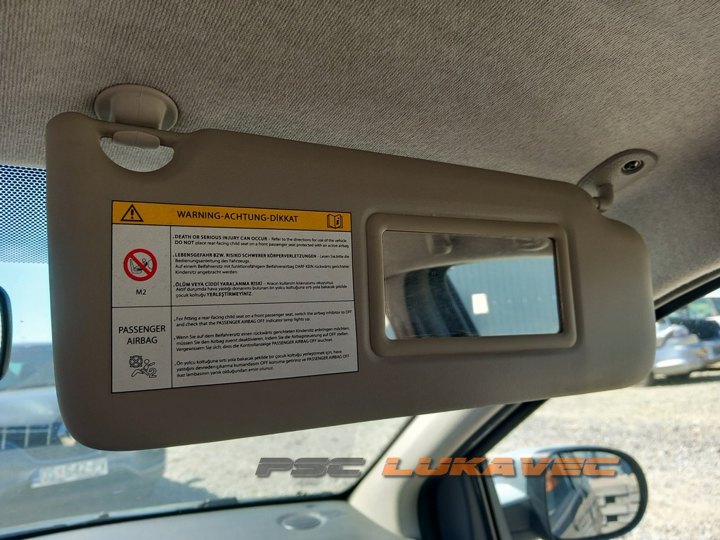 RENAULT TWINGO II SJENILO SUVOZAČA TWINGO II SUNCOBRAN DESNI