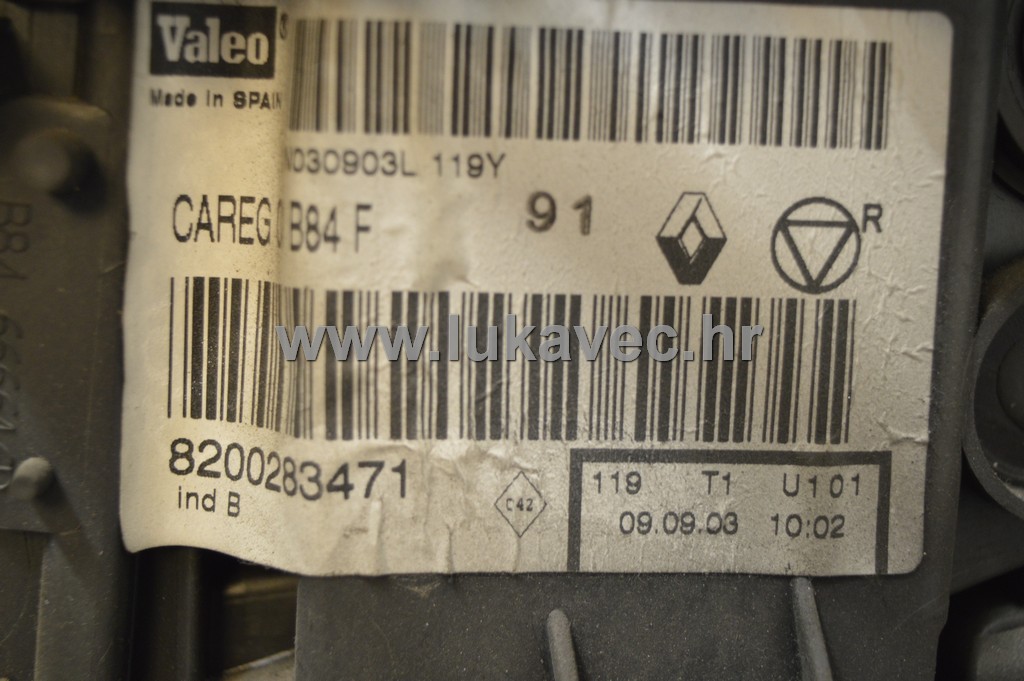 RENAULT MEGANE 2 KUTIJA VENTILACIJE I KLIME 8200283471