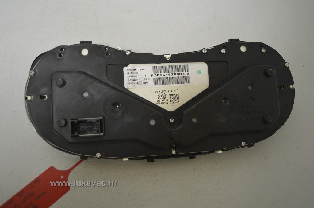 PEUGEOT 307 INSTRUMENT TABLA 307 KILOMETAR SAT 1.6 HDI 9655182980