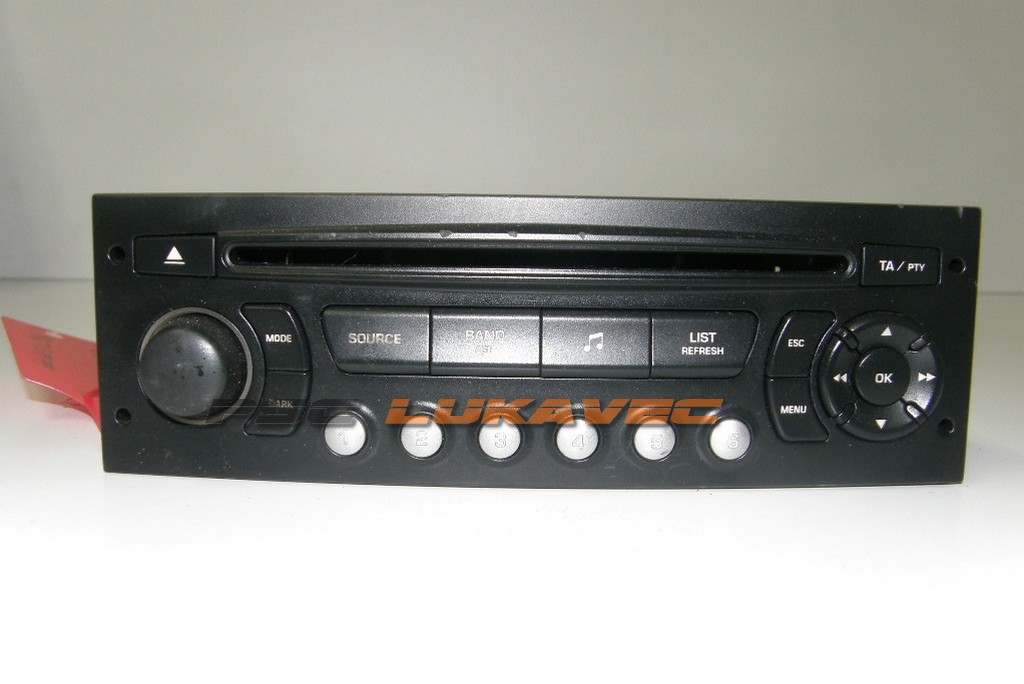CITROEN C4 RADIO CD 9659138977 2007.