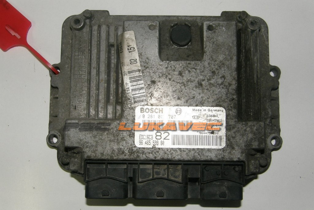 PEUGEOT 206 1.4 HDI KOMPJUTER MOTORA 0281010707 EDC16C3 9646559980