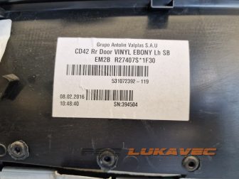 FORD GALAXY OBLOGA VRATA ZADNJA LIJEVA GALAXY TAPACIRUNG EM2B-R27631-A